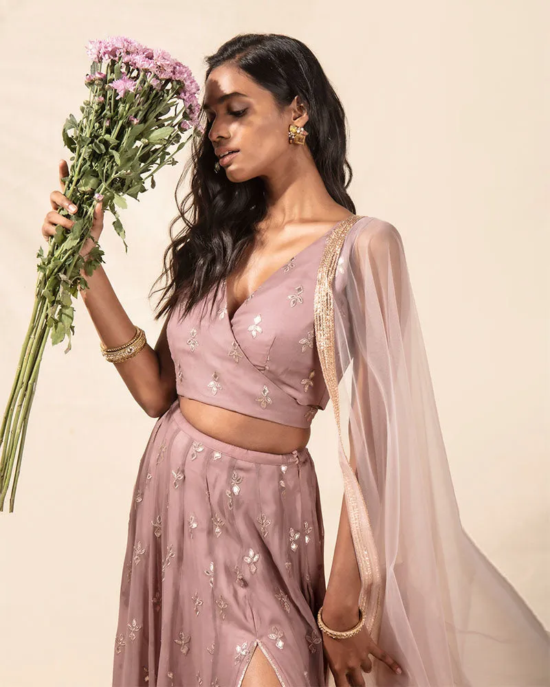 Lavender Dust Lehenga Set