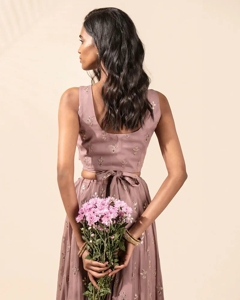Lavender Dust Lehenga Set