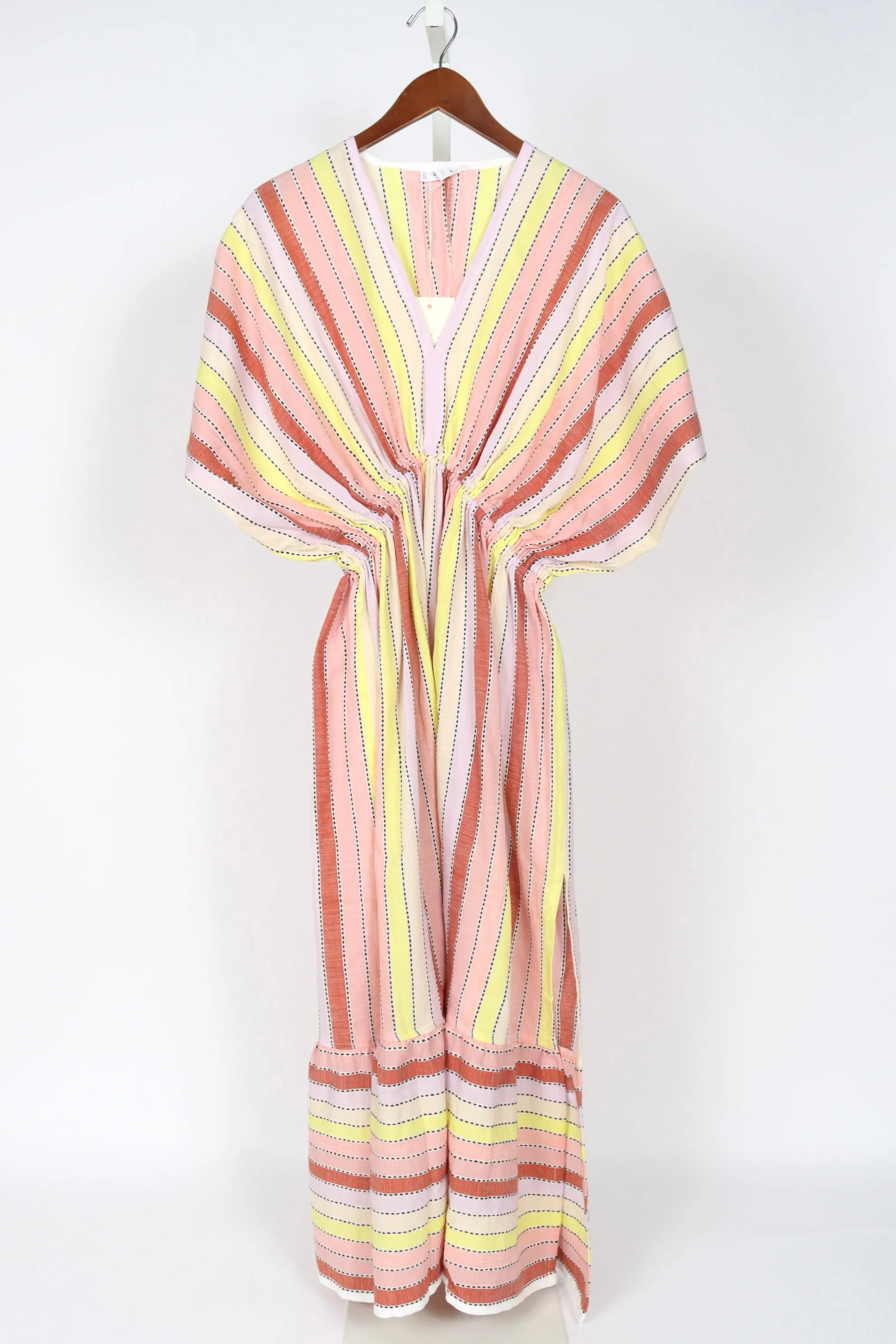 Leila Plunge Dress - Meskel Citron