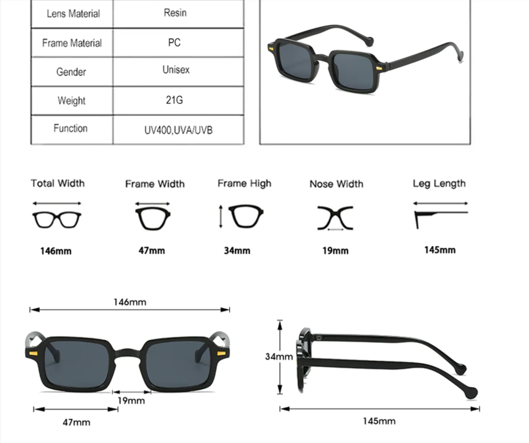 Lentes de Sol The Weekend Heartless Lorde Retro Hipster Cool Vintage
