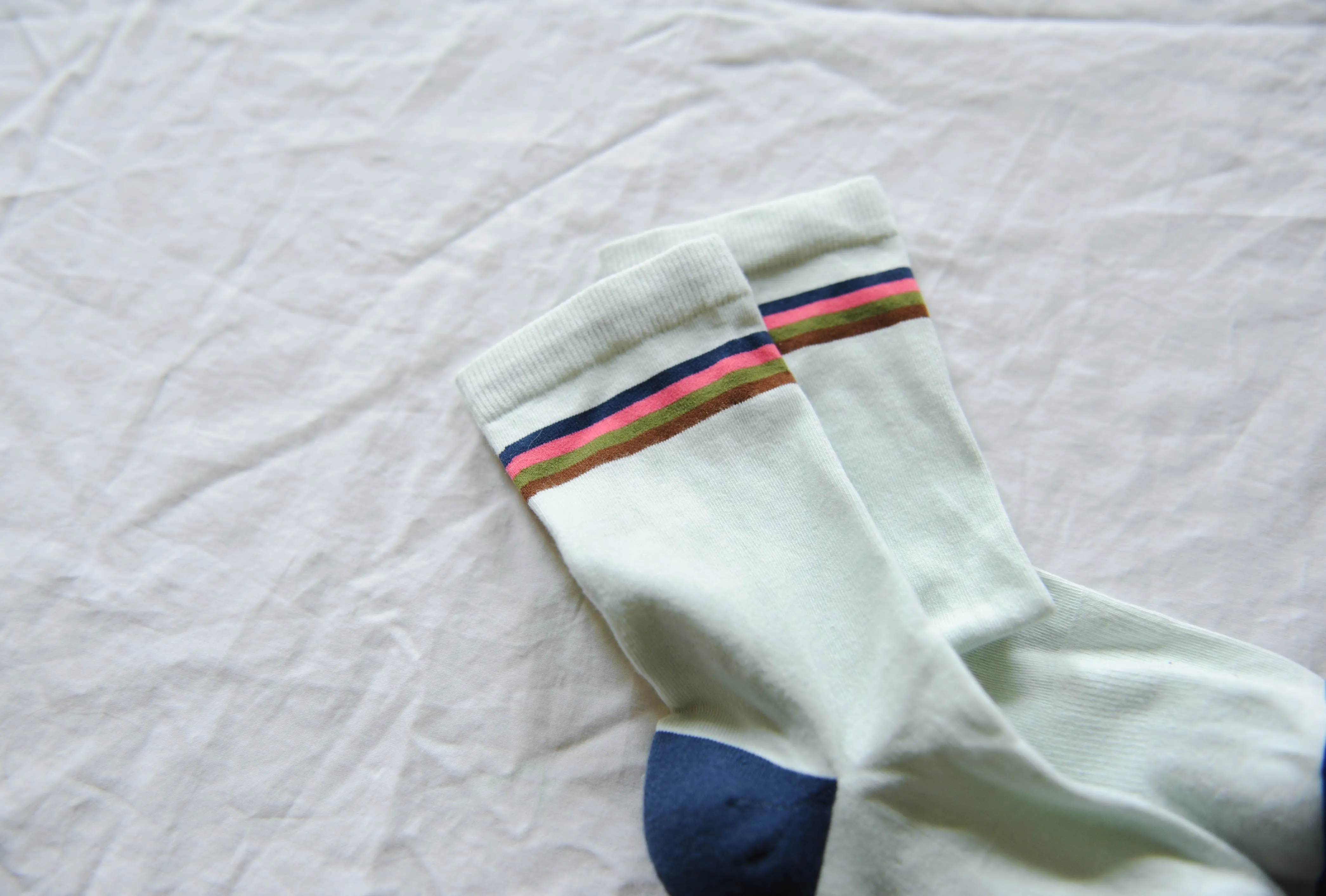 Light Blue Retro Stripe Crew