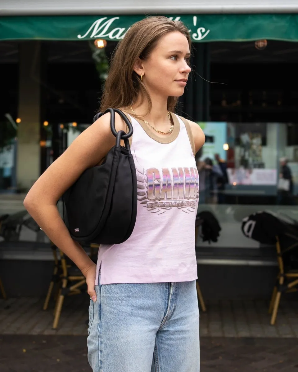 Light Cotton Jersey Tank Top - Winsome Orchid