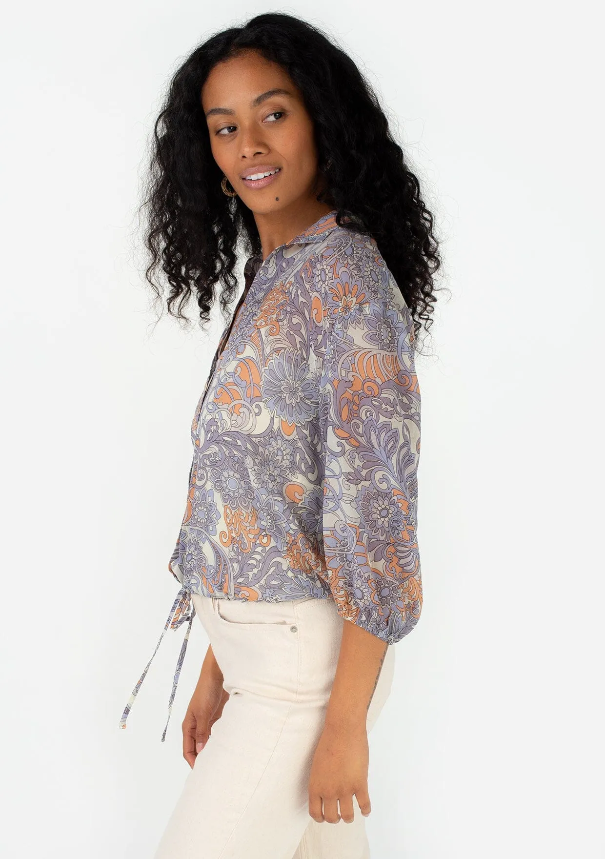 Lindie Button Front Top