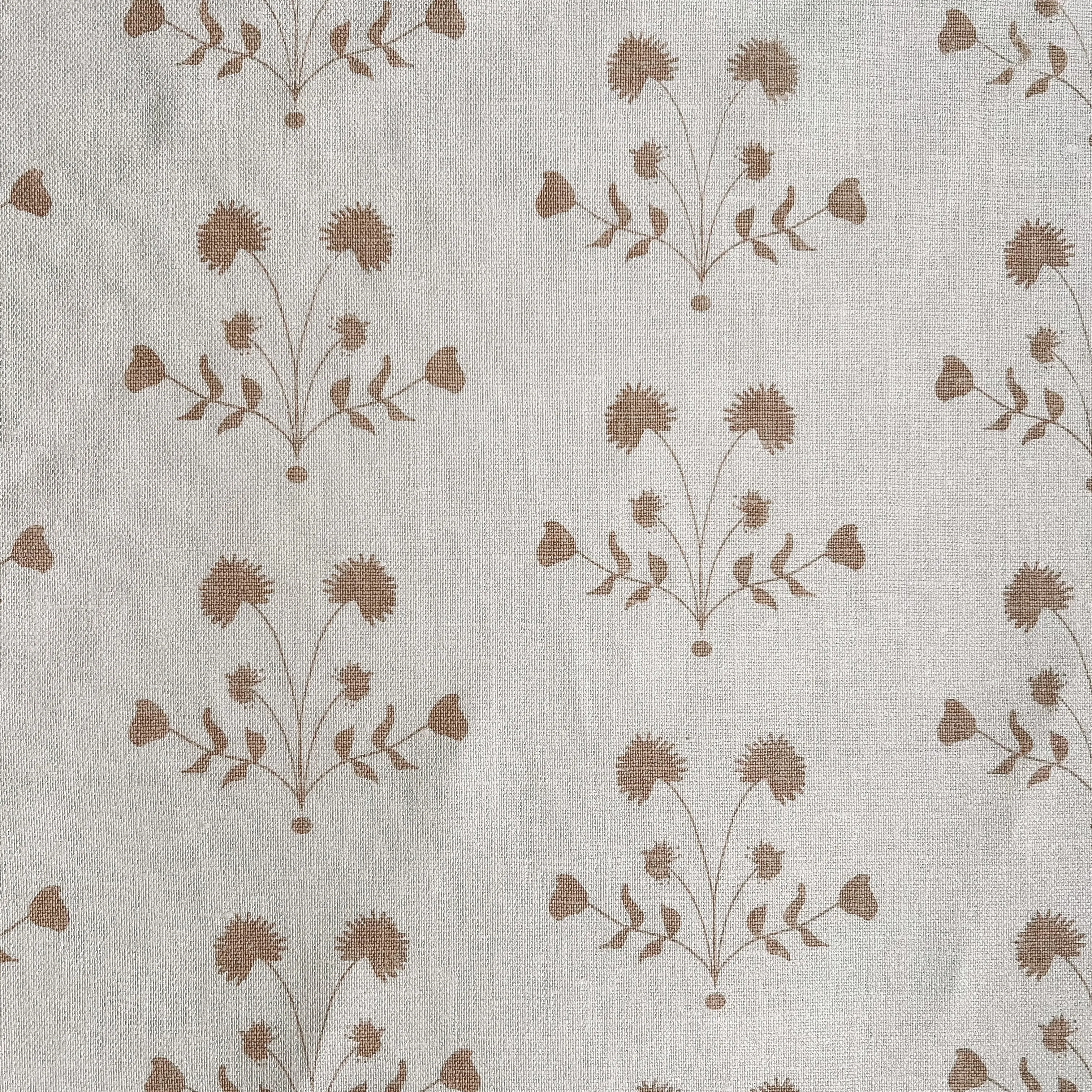 Lisbet Peony on Oyster Fabric