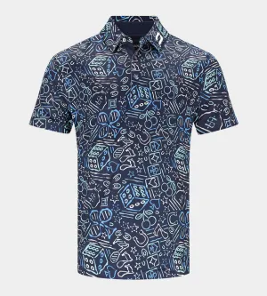 LUCKY 7 POLO - NAVY