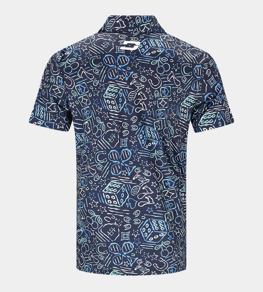 LUCKY 7 POLO - NAVY