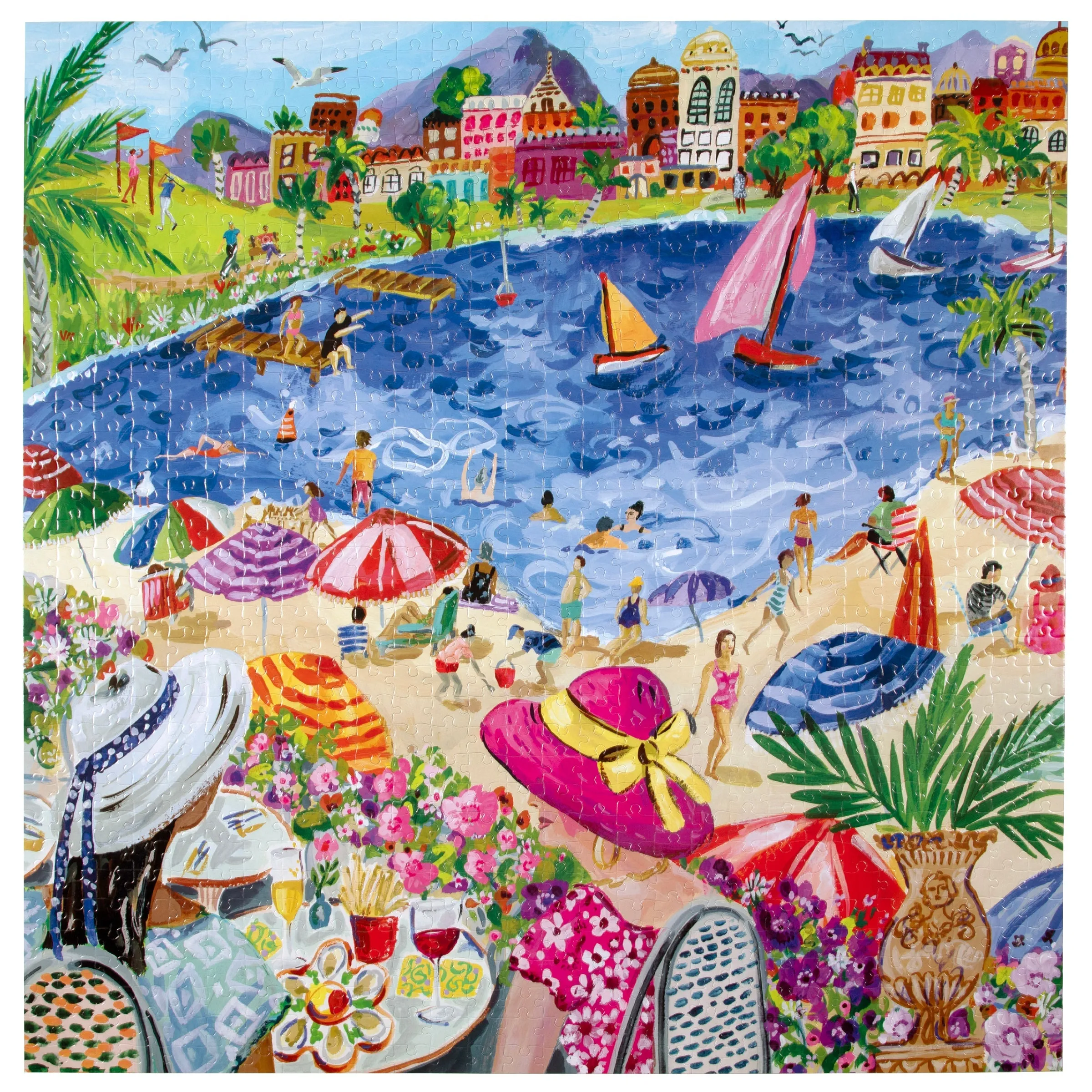 Lunch by the Sea 1000 Sq Puzzle