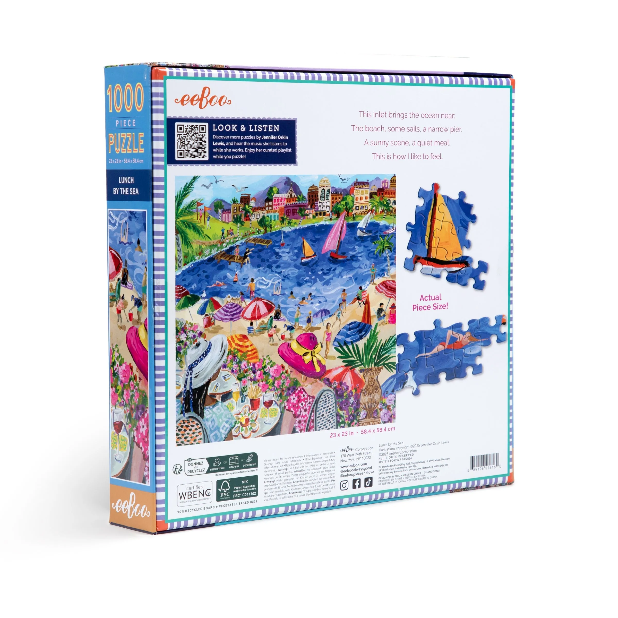Lunch by the Sea 1000 Sq Puzzle