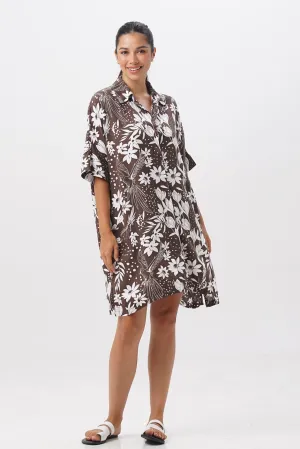 Lupita Midi Dress Brown