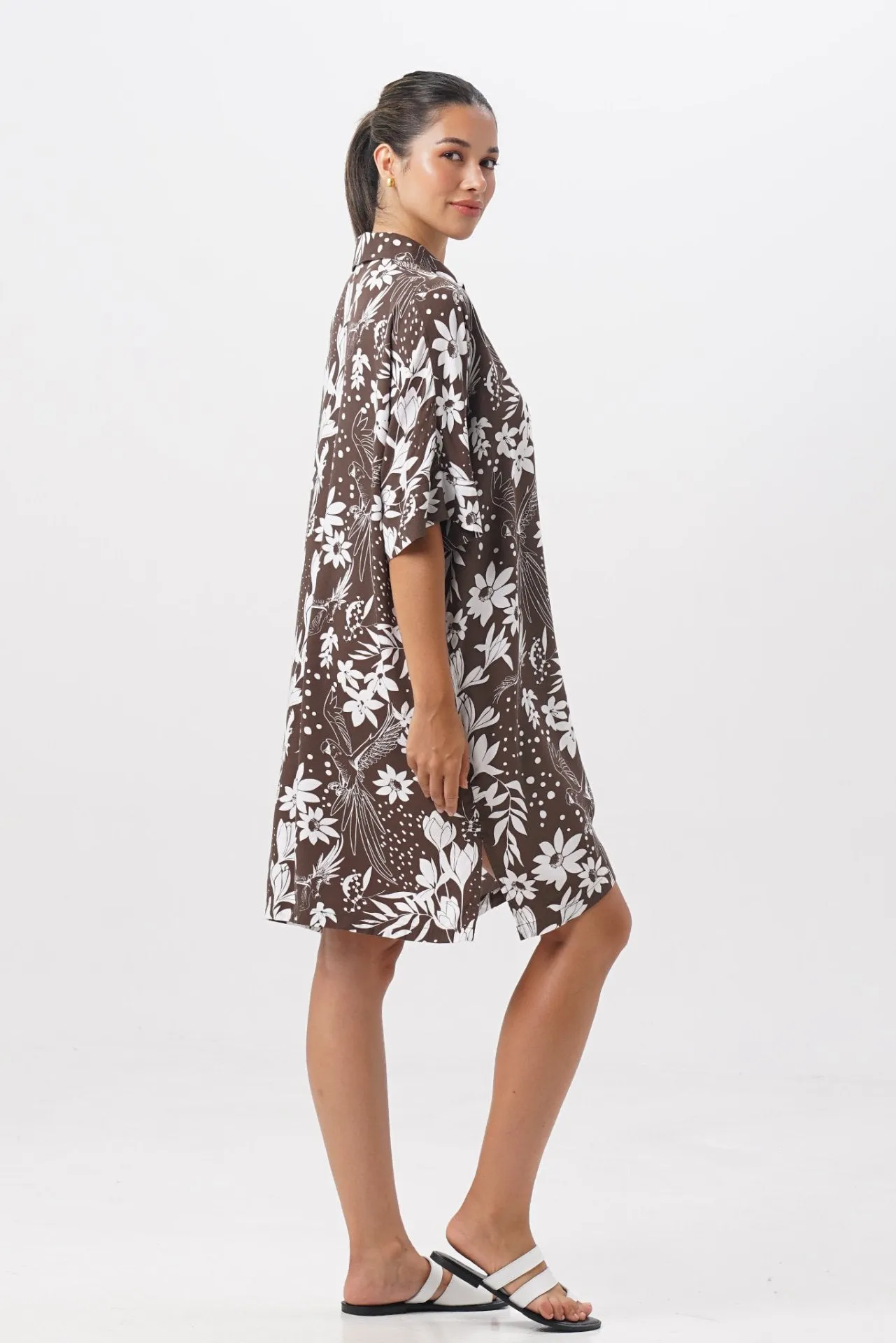 Lupita Midi Dress Brown