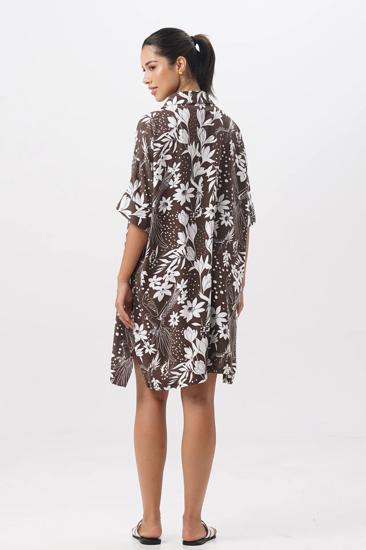 Lupita Midi Dress Brown