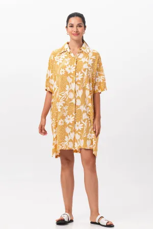 Lupita Midi Dress Yellow