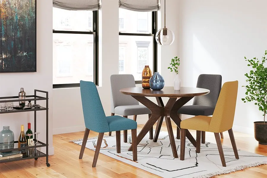 Lynn Charcoal Dining Chairs (Set of 2)
