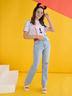 Madame Disney Printed White Top
