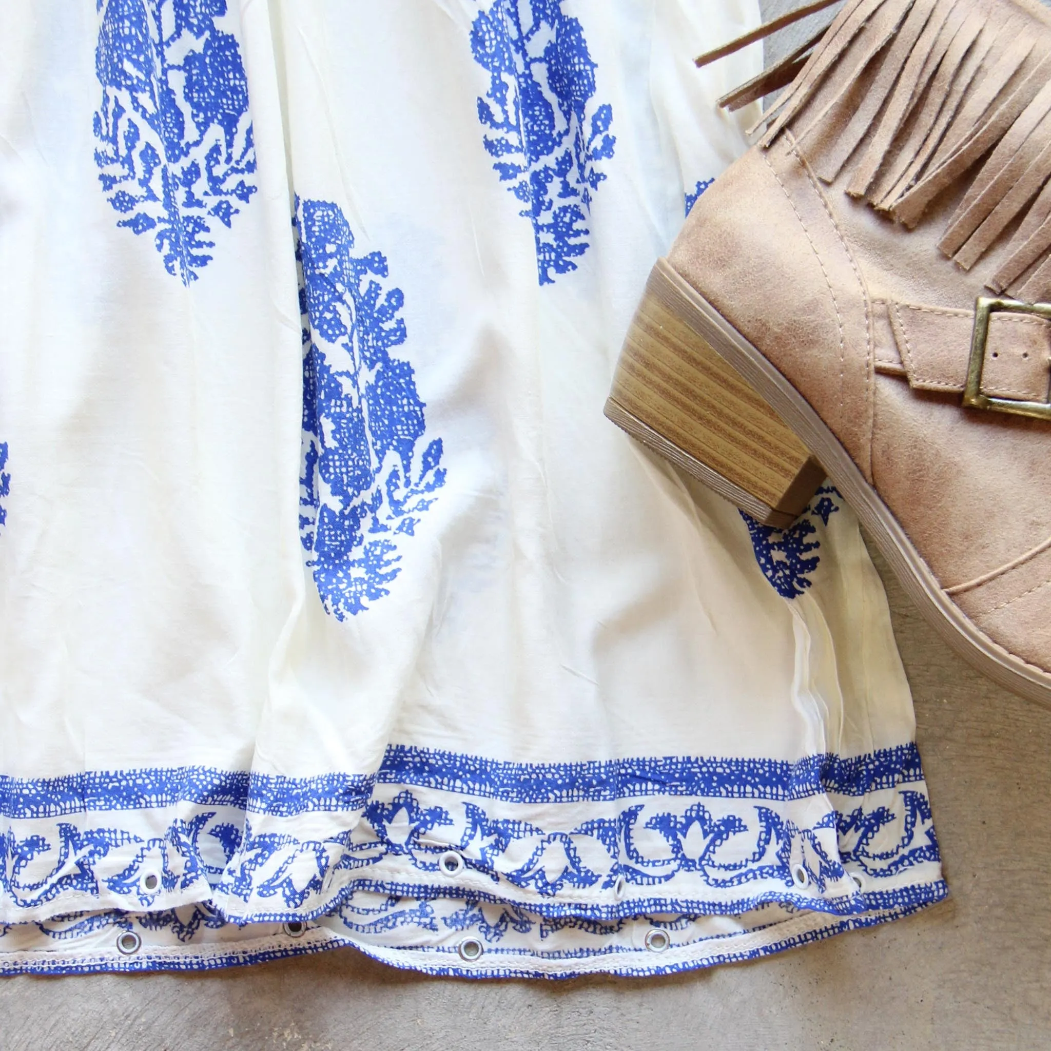 Maddy Block Print Dress