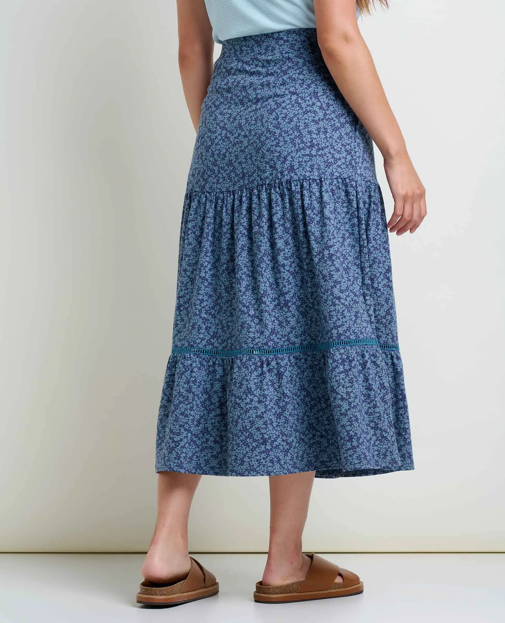 Marigold Tiered Midi Skirt