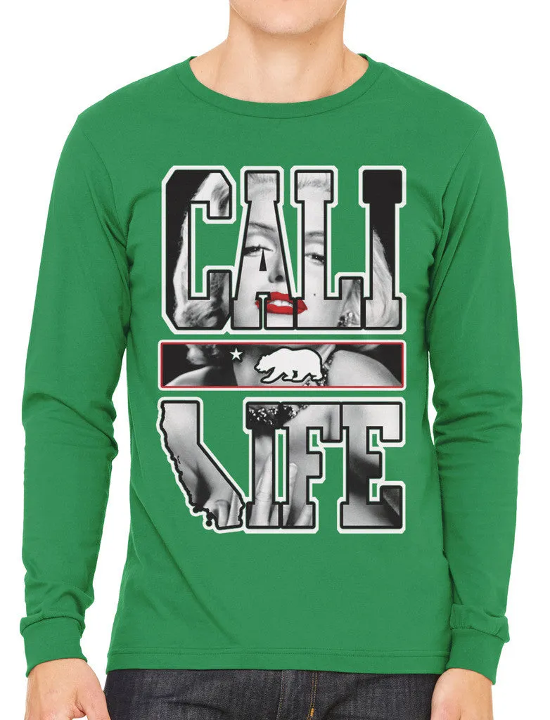 Marilyn Monroe Cali Life Men's Long Sleeve T-shirt