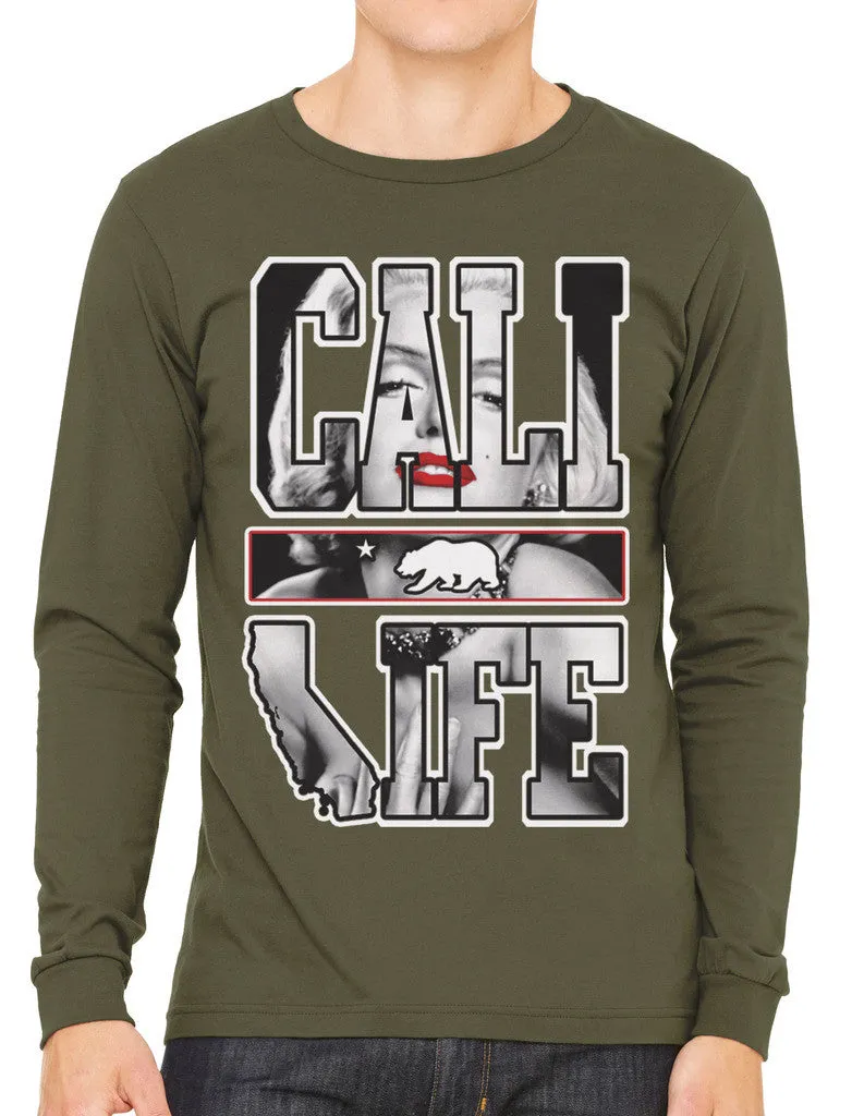 Marilyn Monroe Cali Life Men's Long Sleeve T-shirt