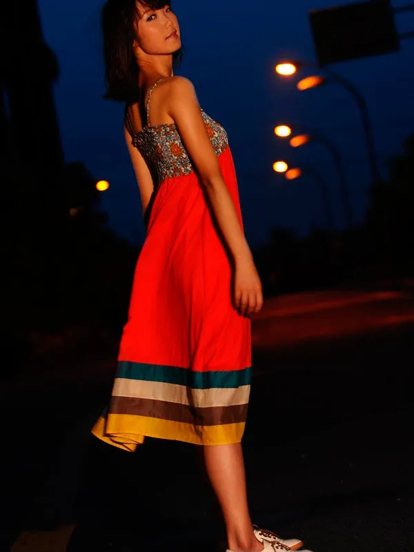 meet me at night maxi dress