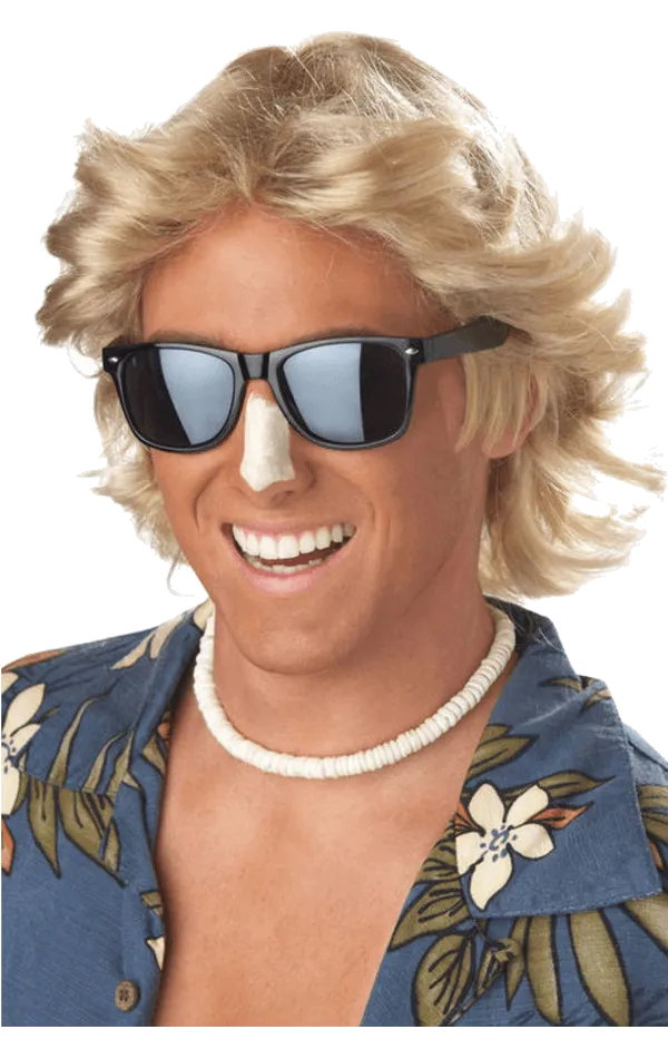 Mens Blonde 70s Wig