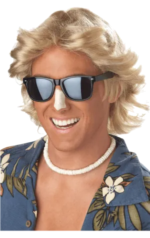 Mens Blonde 70s Wig
