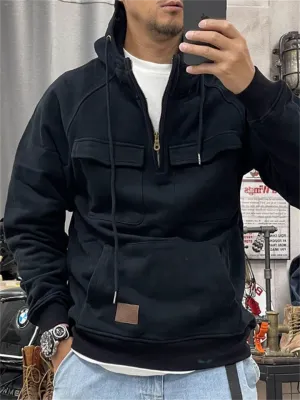 Men's Cool Street Style Pullover Tactical Hoodies