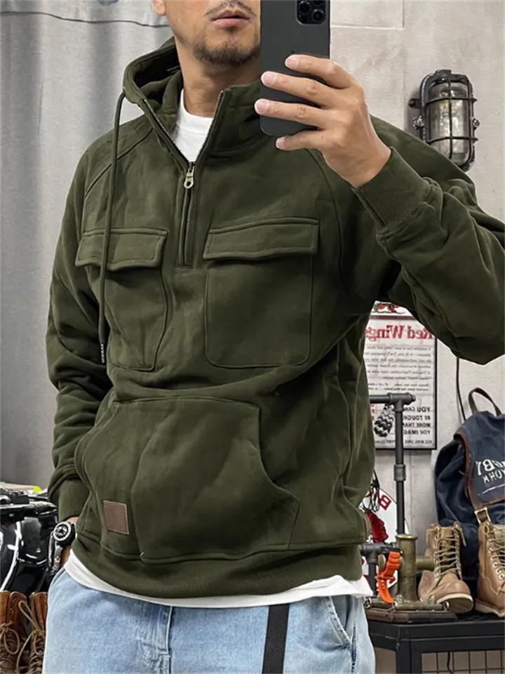 Men's Cool Street Style Pullover Tactical Hoodies