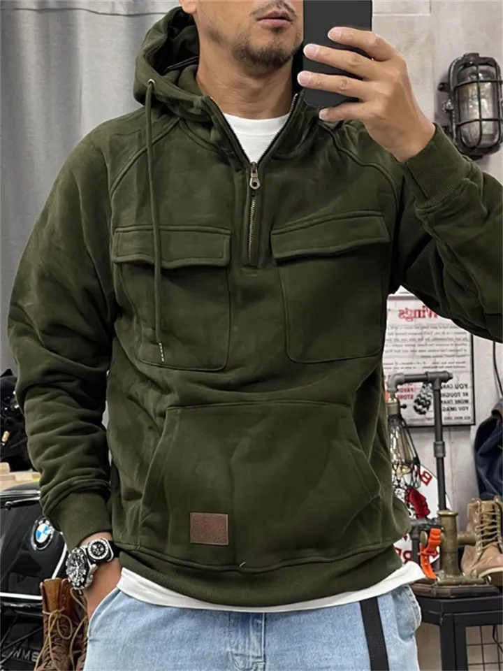 Men's Cool Street Style Pullover Tactical Hoodies