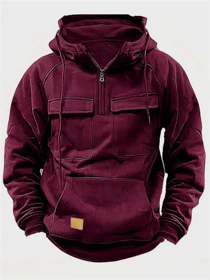 Men's Cool Street Style Pullover Tactical Hoodies