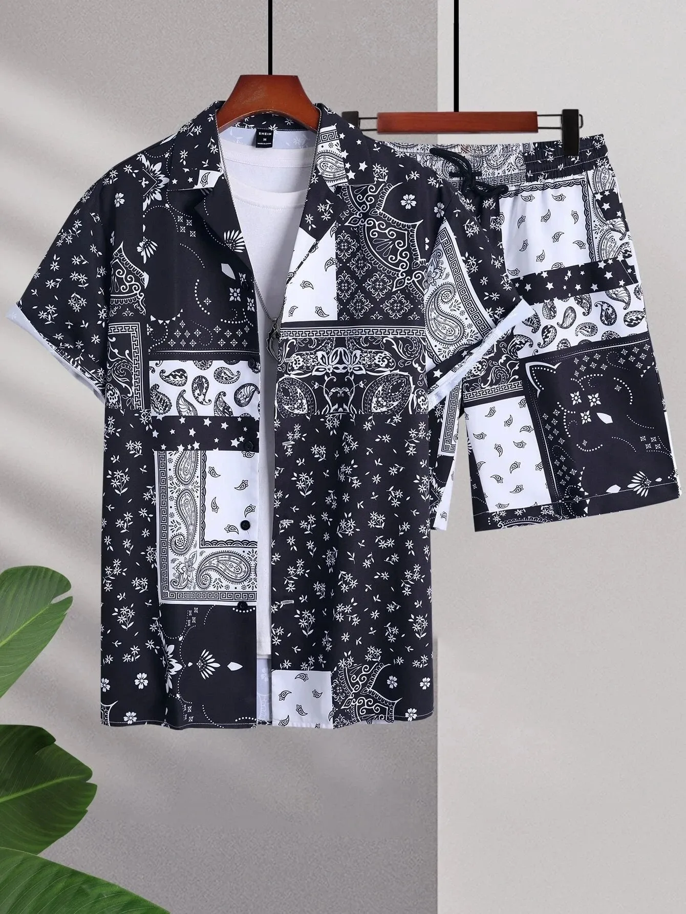 Men's Retro Floral Print Shirts