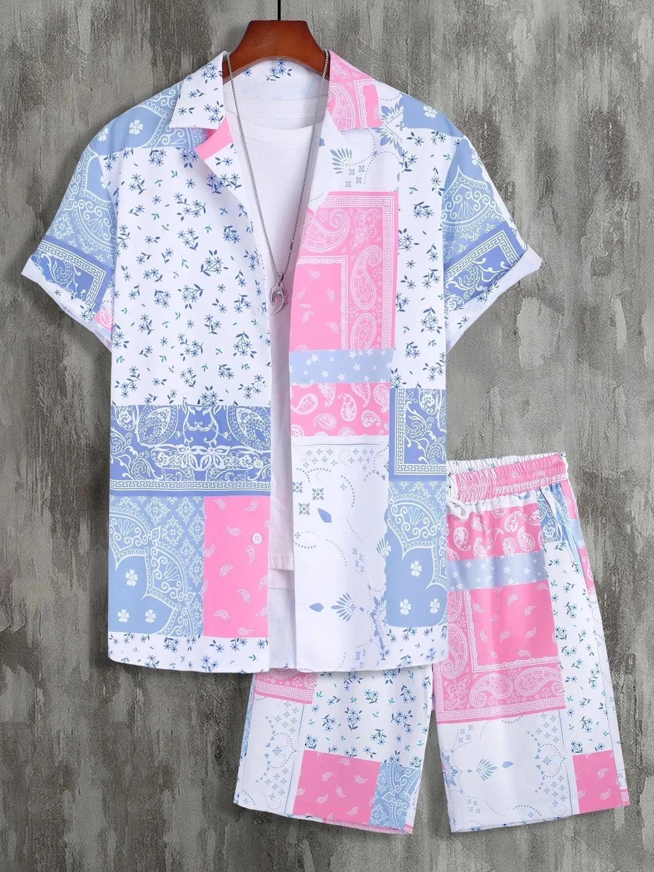 Men's Retro Floral Print Shirts