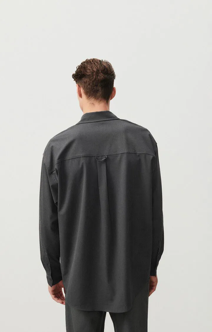 MEN'S SHIRT KABIRD - CHARCOAL MELANGE