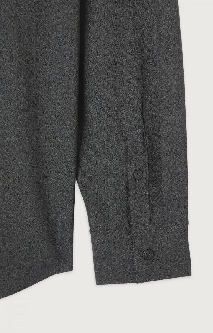 MEN'S SHIRT KABIRD - CHARCOAL MELANGE