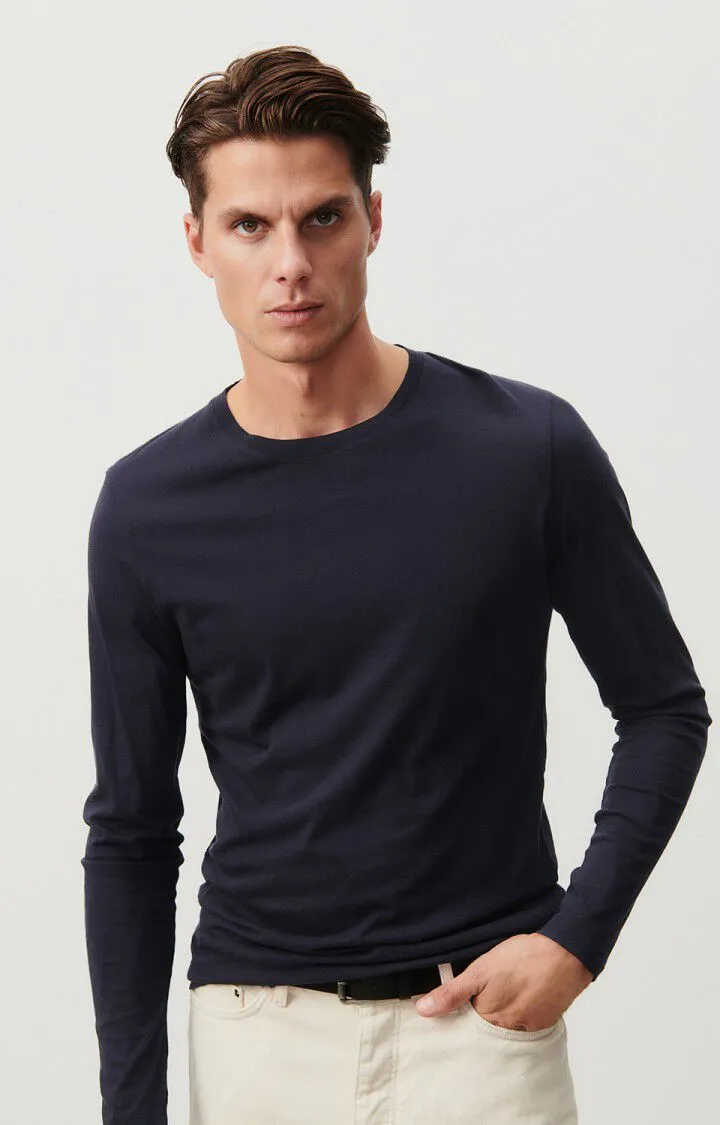 MEN'S T-SHIRT LS DECATUR - CAVIAR