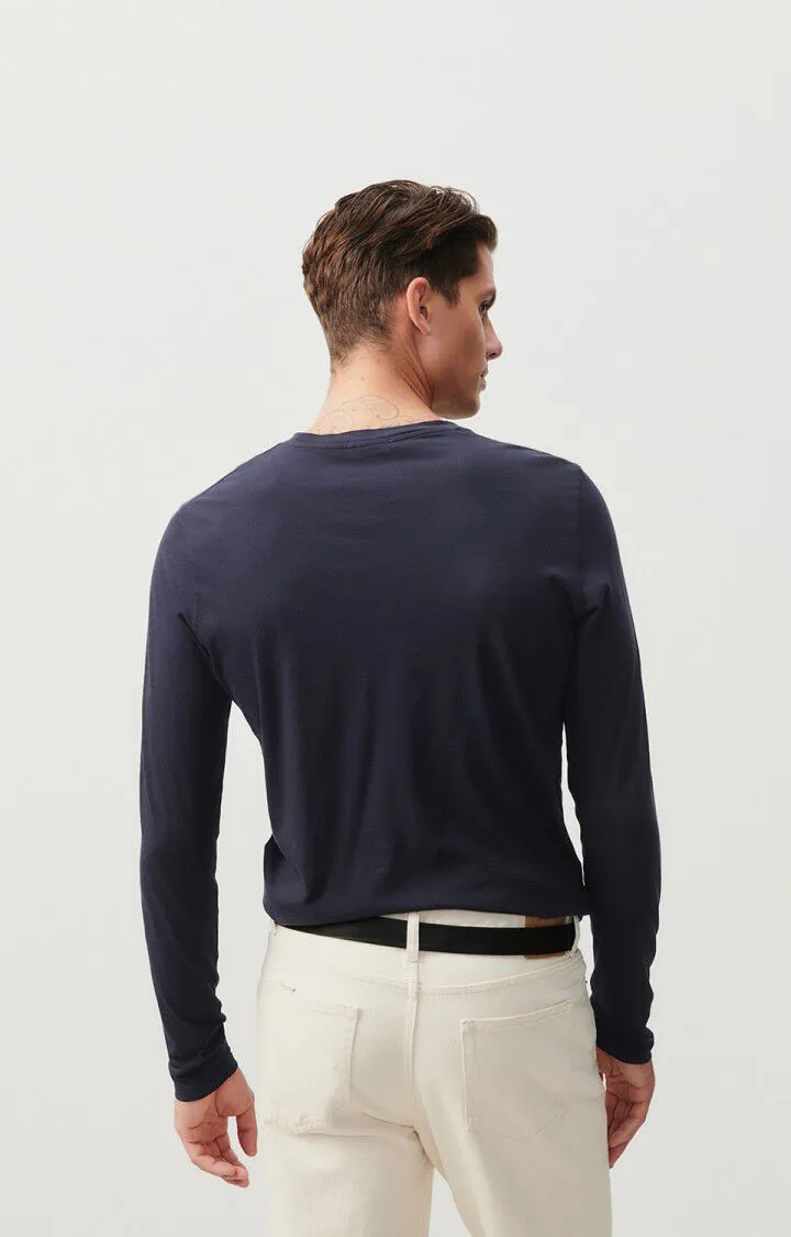 MEN'S T-SHIRT LS DECATUR - CAVIAR