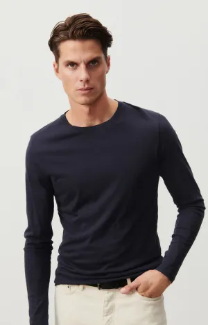 MEN'S T-SHIRT LS DECATUR - CAVIAR