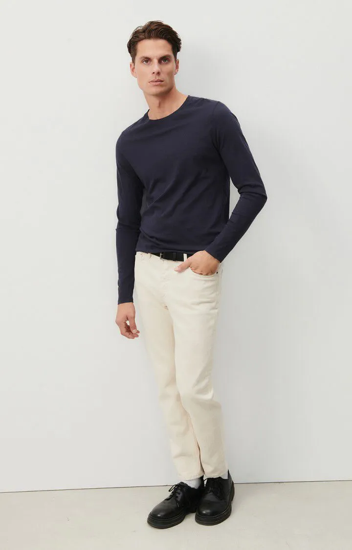 MEN'S T-SHIRT LS DECATUR - CAVIAR