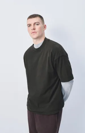 MEN'S T-SHIRT SS FAZY - VINTAGE CARBONE