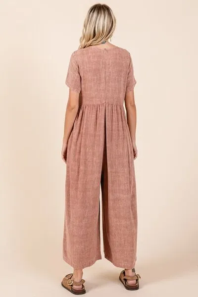 Mineral Wash Elegance Jumpsuit