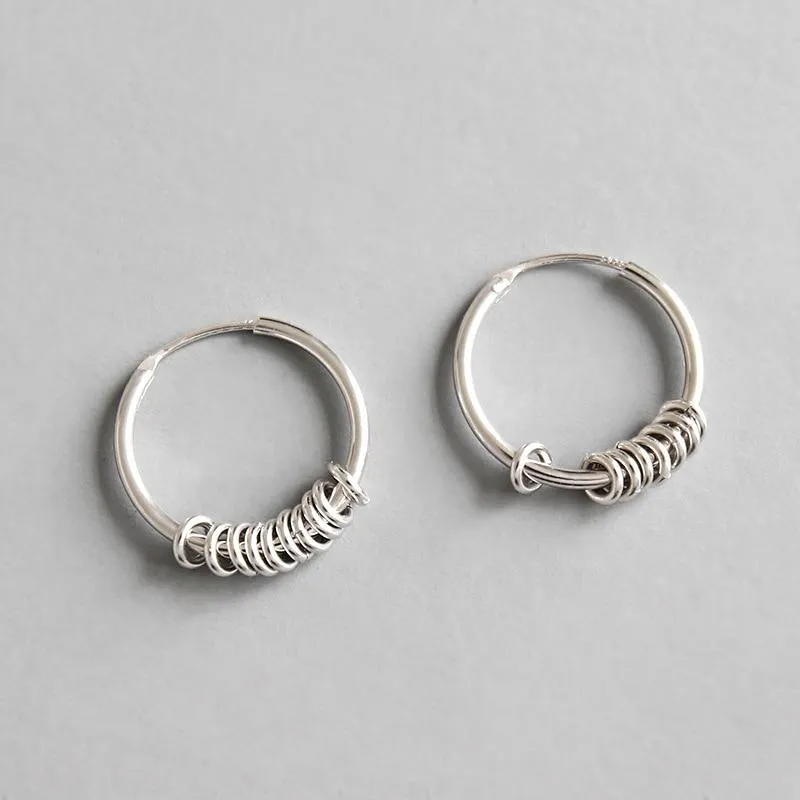 Minimalist Sterling Silver Hoops