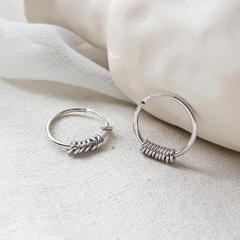 Minimalist Sterling Silver Hoops