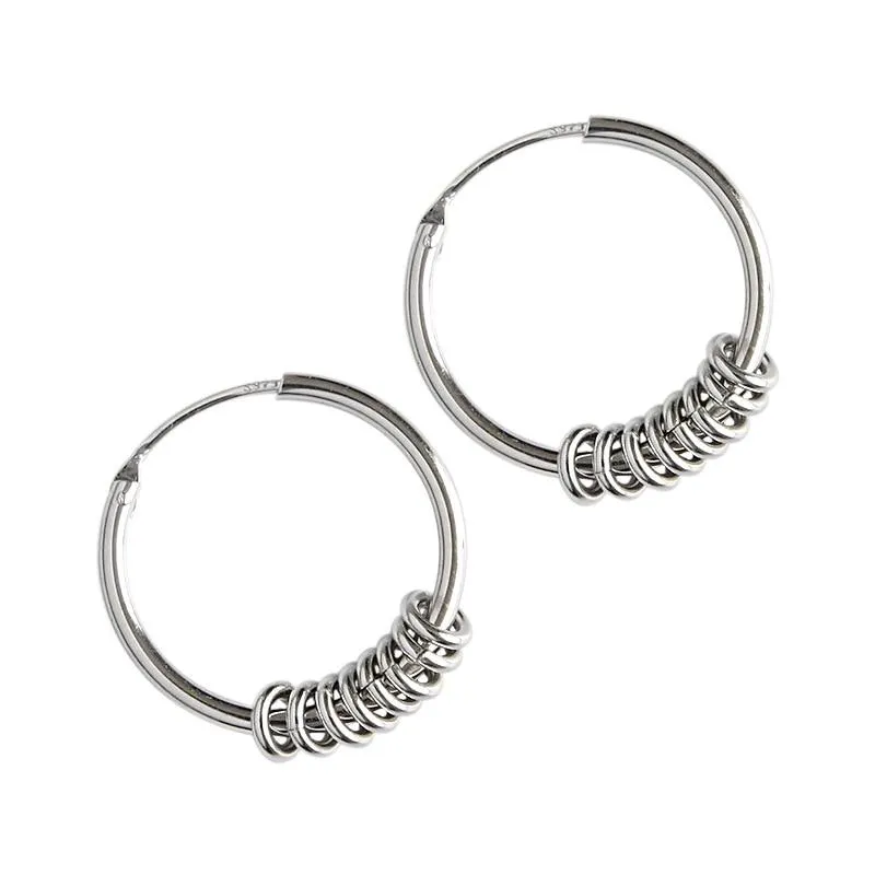 Minimalist Sterling Silver Hoops