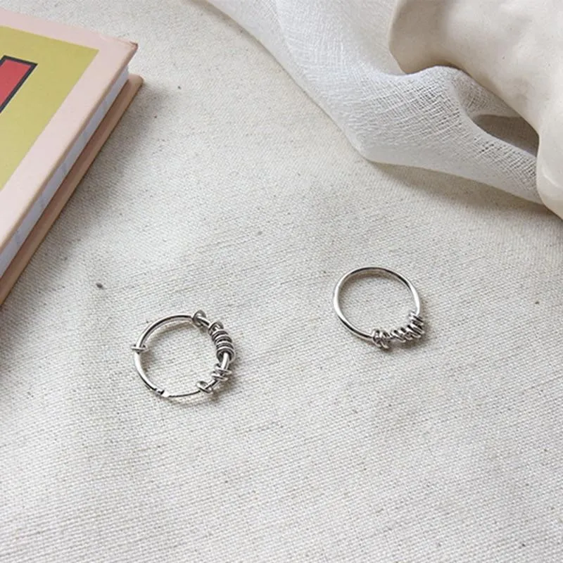 Minimalist Sterling Silver Hoops