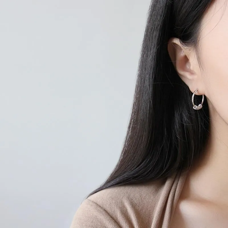 Minimalist Sterling Silver Hoops