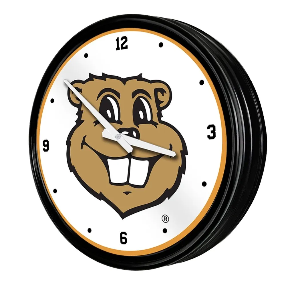 Minnesota Golden Gophers: Goldy - Retro Lighted Wall Clock
