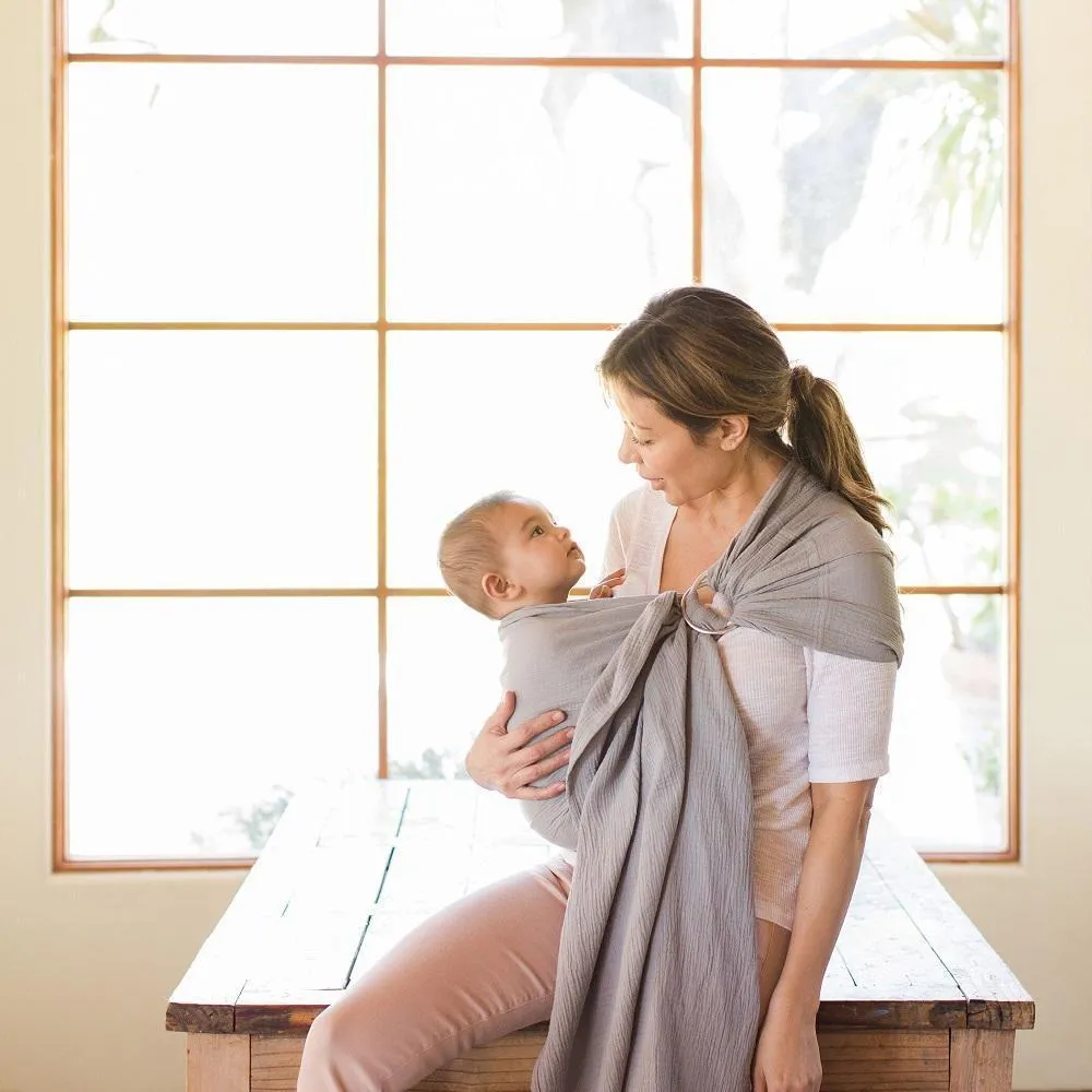 MOBY Ring Sling Double Gauze (Pewter)