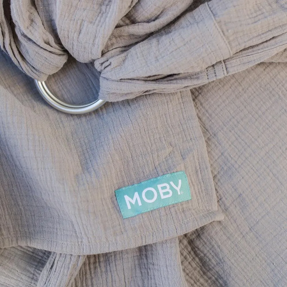 MOBY Ring Sling Double Gauze (Pewter)