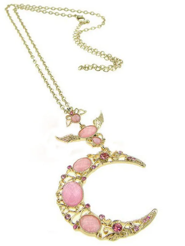 moon river long necklace