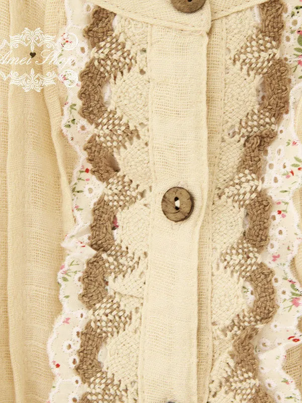 Mori girl long sleeve cotton shirt