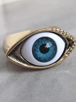 mysterious eye shape rings